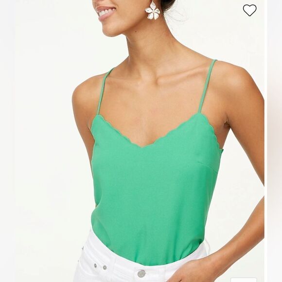 J. Crew Scalloped cami top* - Picture 3 of 11